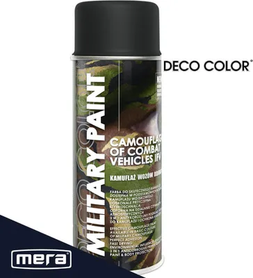 Obrázek produktu pro Deco Colour MILITÄRFARBE RAL9021 mattschwarz 400ml