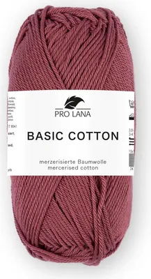 Produktbild von marsalrot Farbnr. 239 - Pro Lana Basic Baumwolle - 100% Baumwolle -  mercerisiert, gasiert
