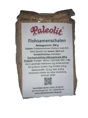 Produktbild von Paleolit Flohsamenschalen (85%) 200g / glutenfrei