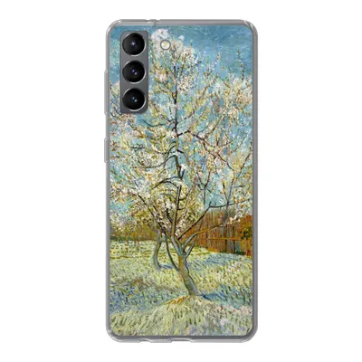 Produktbild von MuchoWow® Handyhülle Schutzhülle Hülle für Samsung Galaxy S21 Blühender Pfirsichbaum - Vincent van Gogh Silikon Softcase Handy Hülle - Softcase