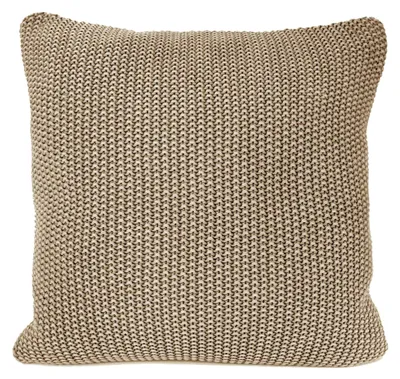 Zdjęcie produktu dla Omgoods - Pokrowiec na poduszkę Nika Geweven, 50x50 cm - 100% bawełna, kolor piaskowy