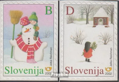 Produktbild von Briefmarken Slowenien 2002 Mi 413-414 (kompl.Ausg.) postfrisch Weihnachten und Neujahr