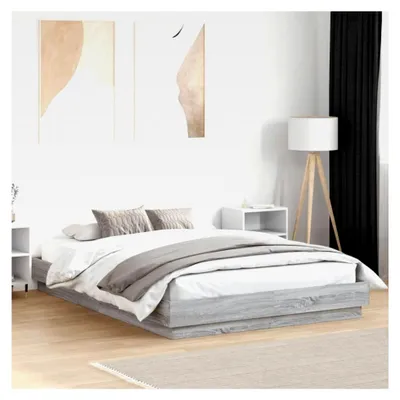 Produktbild von Bettgestell Grau Sonoma 160x200 cm