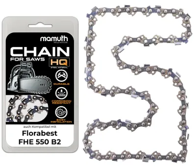 Image de Chaîne de scie 25 cm 1,3 mm 3/8"" 40 TG pour Florabest FHE 550 B2