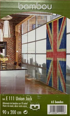 Produktbild von Bambus London Union Jack TÜRVORHANG Maße 90x200cm
