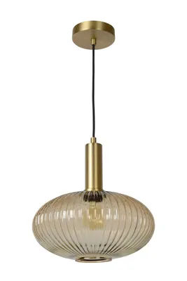 Zdjęcie produktu dla Lampa wisząca MALOTO złoto-brązowa 1xE27x40W szkło wym:150x30x30cm IP20 Lucide
