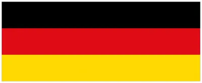 Produktbild von Wallario Premium Glasbild, freischwebende Optik, kräftige Farben, Größe 125 x 50 cm Motiv Deutsche Flagge