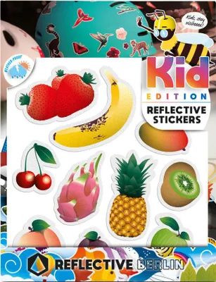 Produktbild von REFLECTIVE BERLIN Reflexaufkleber "K.I.D." SB-verp Fruits
