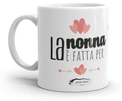 Keramiktasse Großeltern 300 ml Letterprint spülmaschinengeeignet