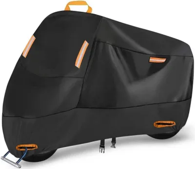 Produktbild von Motorradabdeckung 300D Oxford Wasserdicht 4 Reflektionsstreifen XXL 230x90x125 cm
