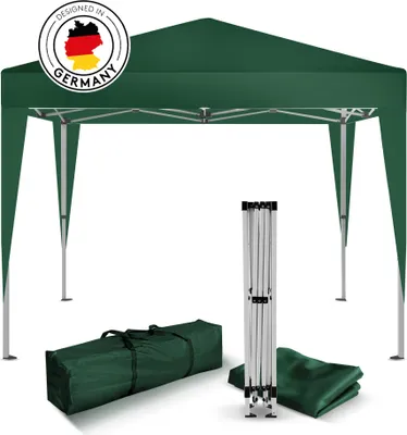 Produktbild von Kronenburg Faltpavillon 2x2m - Wasserfest, UV-Schutz 50+, 0 Seitenteile, Grün