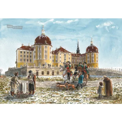 Produktbild von Adventskalender Schloss Moritzburg im Großformat aus Papier