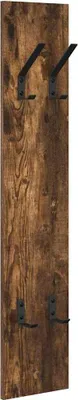 Zdjęcie produktu dla vidaXL Nocna szafka do montażu na ścianę, dąb wędzony, 20 x 1,5 x 100 cm