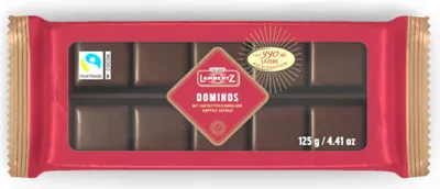 Produktbild von Lambertz Aachener Dominos hořká mléčná čokoláda 125g