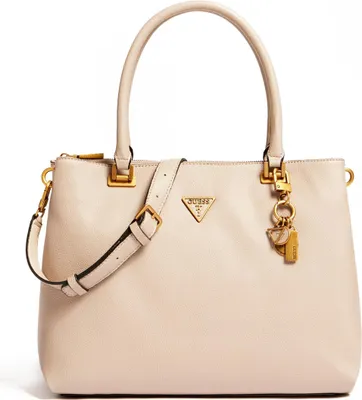 Produktbild von Guess Dest y Frauen Kunstleder Riemen Umhängetasche Beige – EINHEITSGRÖSSE
