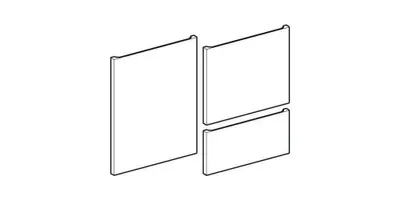 Produktbild von Geberit 595289000 Set Fronten für Mittelhochschrank