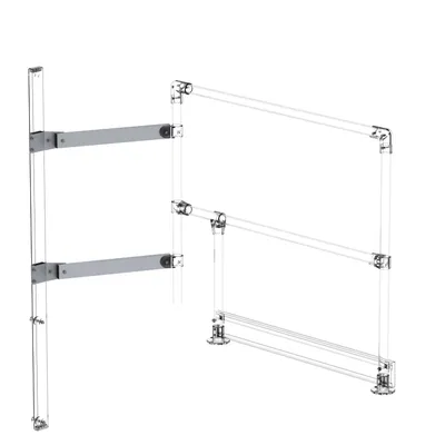 Image de Rallonge Entretoise Kit de montage 60x25mm