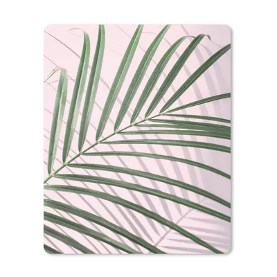 Produktbild von MuchoWow® Mauspad Mousepad Pflanze - Grün - Rosa - Natur 19x23 cm - Mousepads - Maus Mat - Pad - Mausunterlage - Mauspads - Spielen