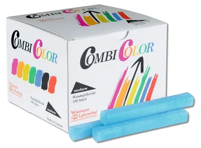 Produktbild von CombiColor Tafelkreide konvex 100 Stück mehrfarbig staubarm  Germany
