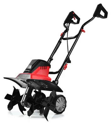 Image de Cultivateur électrique - Fraise rotative pour jardin - Préparateur de sol - Mini-cultivateur - Griffe électrique - Moteur de 13,5 ampères