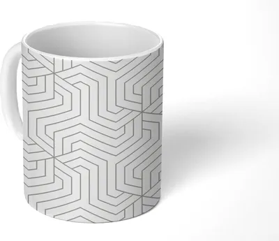 Produktbild von MuchoWow® Tasse Kaffeetasse Kaffeebecher 350 ml Geometrie - Linie - Muster Teetasse - Fototasse - Becher - Keramikbecher - Teebecher - Kaffeetasse - Bürotasse