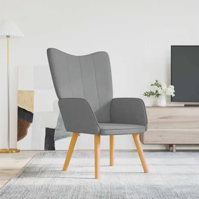 Zdjęcie produktu dla VidaXL 327919, Tkanina, Szary, Pianka, 615 mm, 690 mm, 955 mm