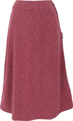 Produktbild von Rock aus Baumwolle, Jacquard Rock - Rostrot, Damen, Baumwolle(Bio), Größe: L