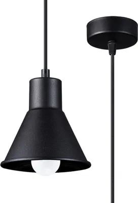 Produktbild von Hängeleuchte TALEJA 1 schwarz [E27] 1xE27 15W Stahl 120x14x14cm Sollux Lighting