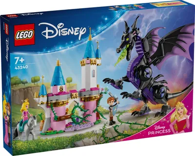 Obrázek produktu pro Lego ǀ Disney Princezna Malefiz jako drak, fantasy hrací sada pro děti a fanoušky Šípkové Růženky, nápad na dárek pro holky a kluky od 7 let, hračka Aurora 43240