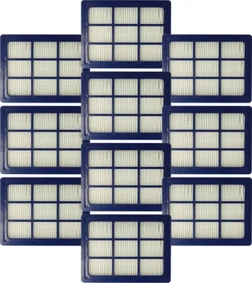 Produktbild von vhbw 10 Staubsaugerfilter Ersatz für Nilfisk 147 0432 500 für Staubsauger - HEPA-Filter Blau Weiß