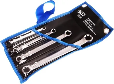 Produktbild von BGS 2264 Doppel-Ringschlüsselsatz für E-Profil-Außenschrauben, E6xE8-E20xE24, 4-tlg.