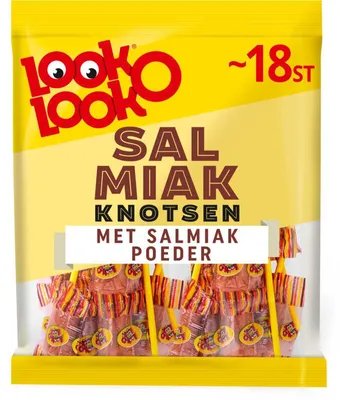 Produktbild von Look o Look Salmiakknotsen Lakritz Bonbons 195g – süß & salzig, Kaufland