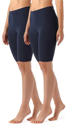 Produktbild von Merry Style Damen Kurze Leggings aus Viskose 2 Pack MS10-145 (Navy/Navy (2Pack), XS)