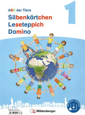 Obrázok produktu pre ABC der Tiere 1 Neubearbeitung - Silbenkärtchen, Leseteppiche, Domino
