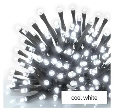 Produktbild von Emos D1AC02, Schwarz, Polyvinylchlorid (PVC), IP44, 50 Glühbirne(n), LED, 0,9 W