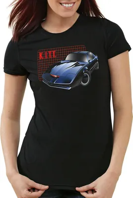 Produktbild von style3 K.I.T.T. Damen T-Shirt michael knight 2000 black rider, Größe:L