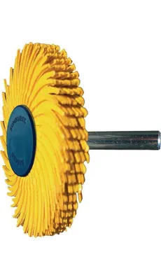 Image de Disque à brosses radiales Sunburst Ø 51 mm grain 80 jaune 10000 min-¹