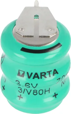 Produktbild von Varta 3/V80H sloupec 3,6 V 70 mAh s 1 tiskovým kontaktem na +/- 3/V65HT