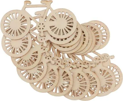Produktbild von 50 Holzradien für DIY, Holzschmuck, Hochzeitsdekoration, Scrapbooking und Weihnachtsdekoration, Holztint.
