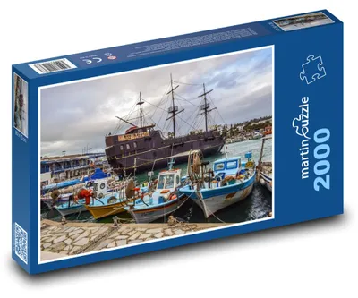 Obrázek produktu pro Puzzle 2000 Historické lodě v přístavu - martinpuzzle