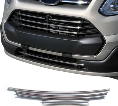 Produktbild von Kühlergrill Leisten Grillleisten für Ford Transit Custom 2013-2018 Chrom 5x