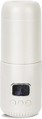 Image de Chauffage-biberon électrique portable, 400 ml, avec réglage de la température de 37°C à 55°C, idéal pour les voyages