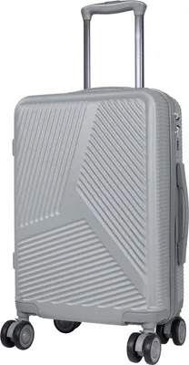 Produktbild von Kleiner Handgepäck Reisekoffer Alcudia 40 L Hartschale Trolley ABS silber