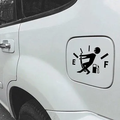 Produktbild von Benzinmeterschilderungen für Autos- LKW- Motorräder und SUVs (schwarz, 5 Stück)