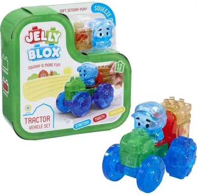 Obrázek produktu pro Traktor Stavebnice Jelly Blox, měkké a ohebné kostky, GOLIATH, od 2 let