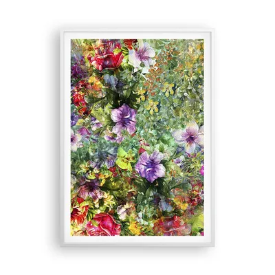Produktbild von Gerahmtes Poster - Weißer Rahmen - blume sommer natur - 70x100 cm - Wand Bild - Wanddeko - Wandbilder - Kunstposter - Wandposter - Bilderrahmen - Bilder - Kunstdruck - Wandbild - P2WPA70x100-3842