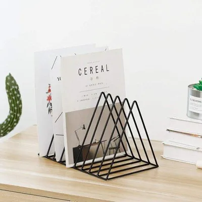Produktbild von Famanu Magazinhalter 9 Fächer - Büro-Organizer für Zuhause - Schwarz