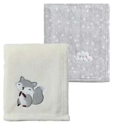 Produktbild von Omgoods – 2 kuschelige Babydecken für Säuglinge und Kleinkinder