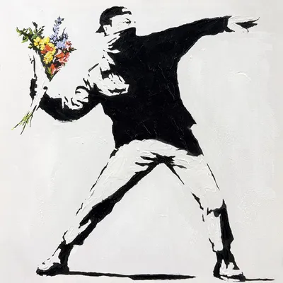 Produktbild von ArtUniverse Leinwandbild Blumenwerfer I 30 x 30 cm