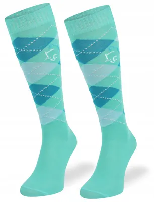 Image de Comodo SPDJC Chaussettes d'équitation motif losanges confort